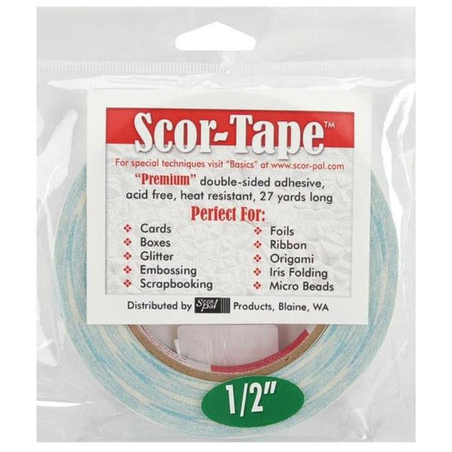 1/2" Scor-Tape - .5"X27yd - Kat Scrappiness