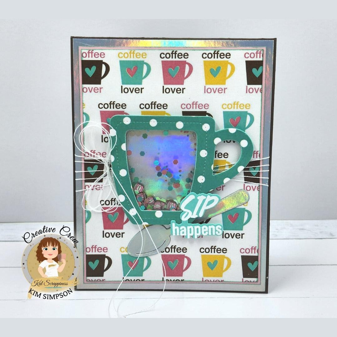 Cuppa Love Shaker Card Craft Dies