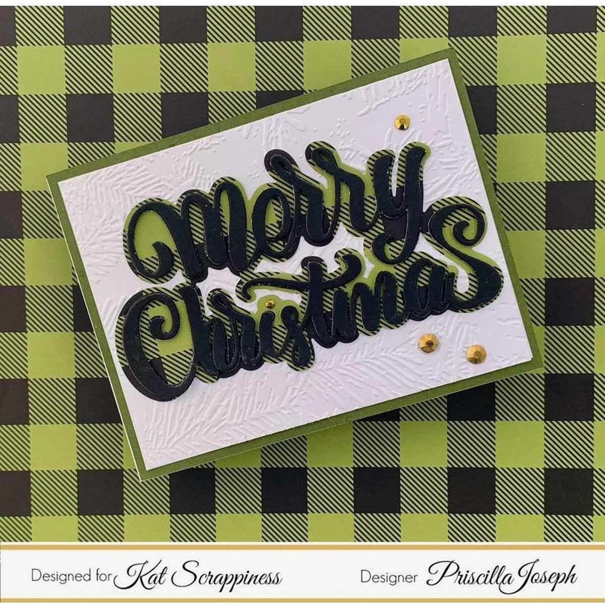 Merry Christmas w/Shadow Die by Kat Scrappiness - Kat Scrappiness