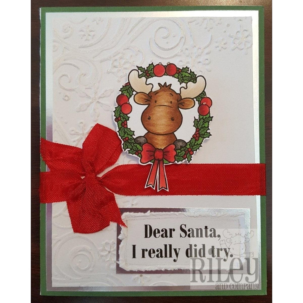 Dear Santa, I Tried Cling Stamp by Riley & Co. - Kat Scrappiness