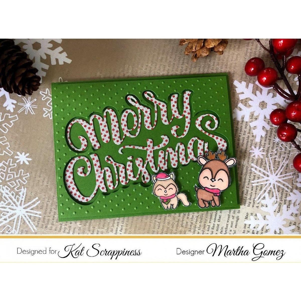 Merry Christmas w/Shadow Die by Kat Scrappiness - Kat Scrappiness