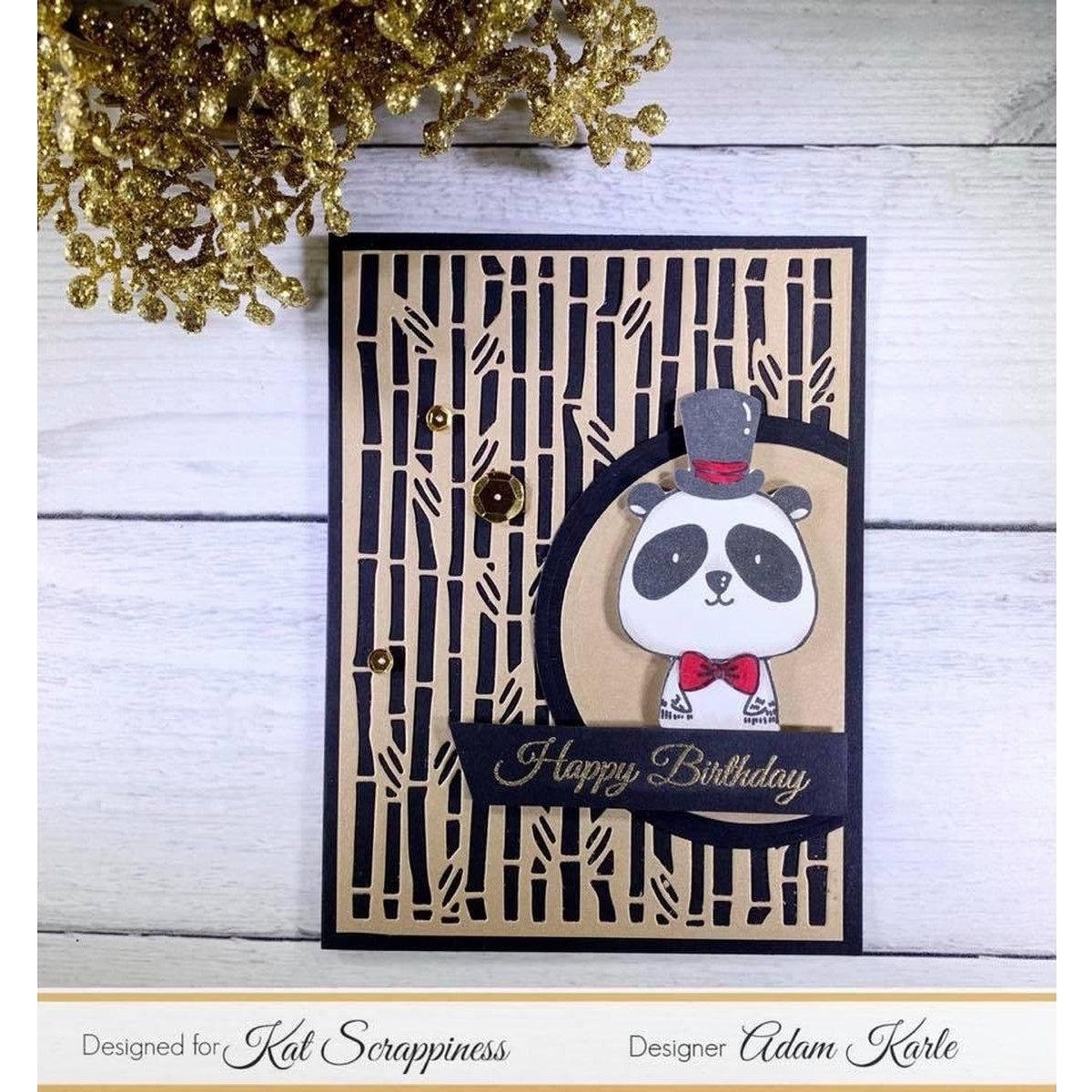 Bamboo Backdrop Die by Kat Scrappiness - Kat Scrappiness