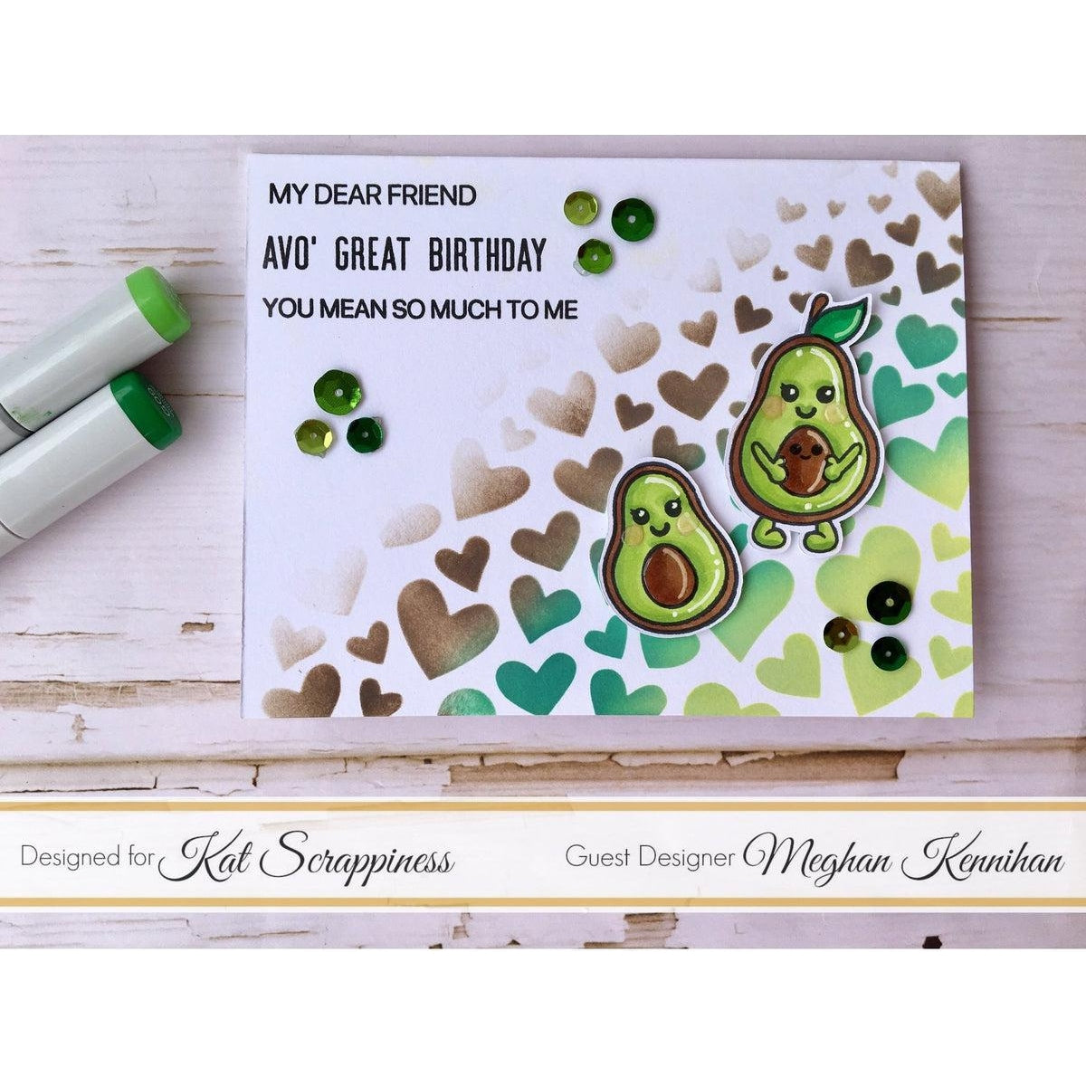 "You Guac My World" Stamp Set by Kat Scrappiness - Kat Scrappiness