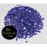 4mm Metallic Purple Solid Star Confetti - Kat Scrappiness