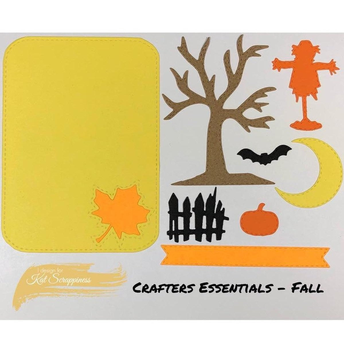 Crafters Essentials FALL Dies by Kat Scrappiness - Kat Scrappiness