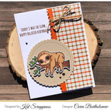 "Stewart the Sloth" Stamp Set by Kat Scrappiness - Kat Scrappiness