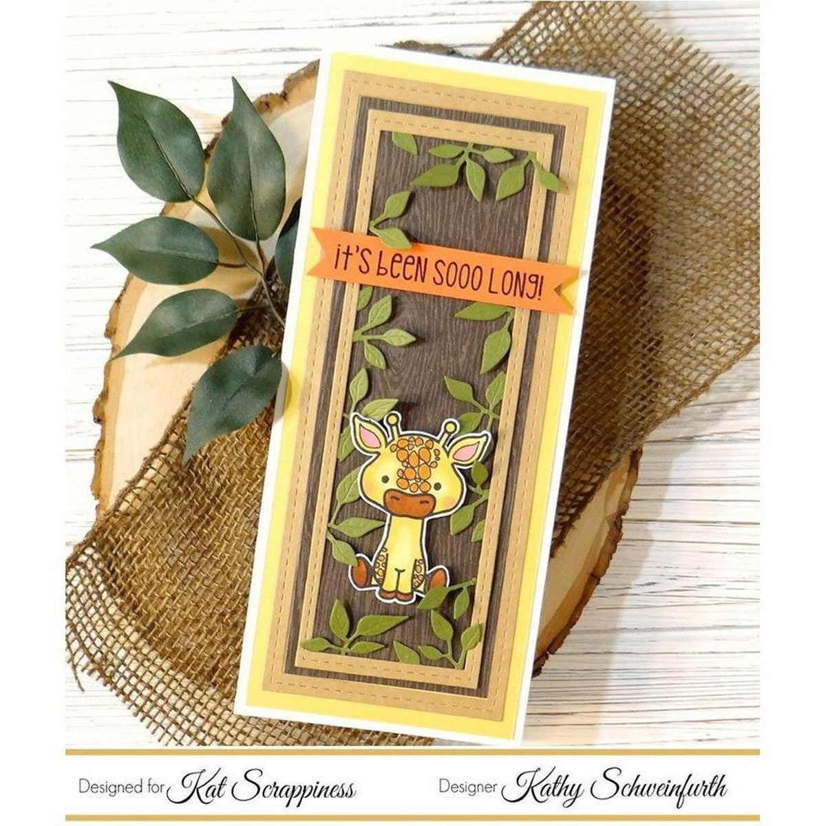 Lola the Giraffe 3x4 Clear Stamps by Kat Scrappiness - Kat Scrappiness