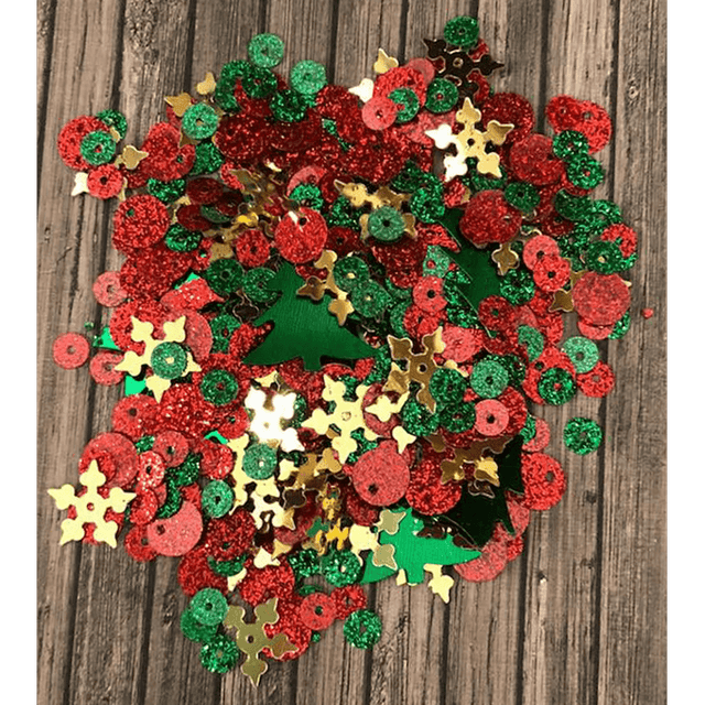 Christmas Cheer Sequin Mix by Kat Scrapiness - Kat Scrappiness