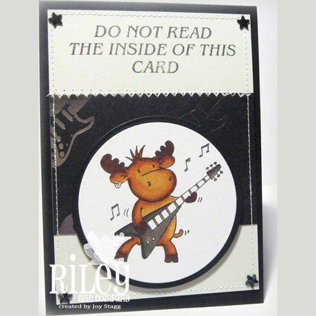 Do Not Read Cling Stamp by Riley & Co - Kat Scrappiness