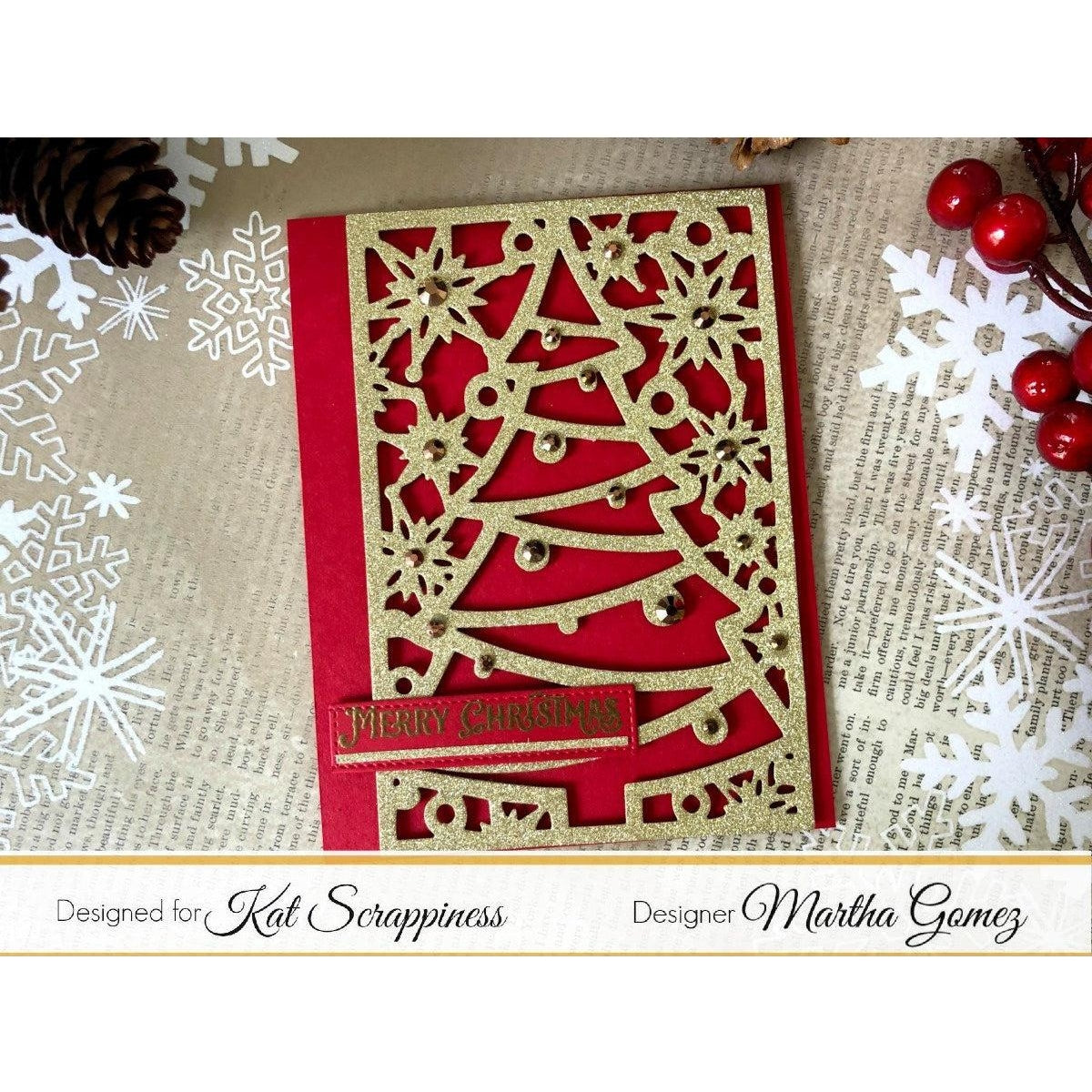 Christmas Tree Coverplate Die by Kat Scrappiness - Kat Scrappiness