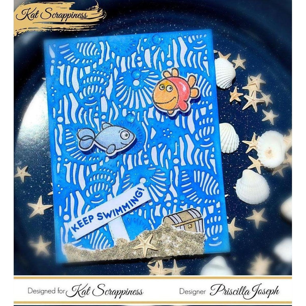 Under The Sea Coverplate Die by Kat Scrappiness - New & Improved! - Kat Scrappiness