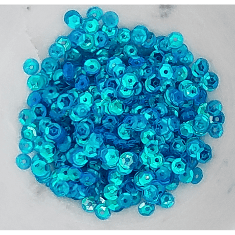 4mm Blue Lagoon Sequins - Kat Scrappiness