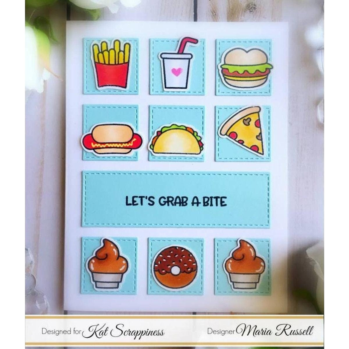 Punny Snacks Stamp Set by Kat Scrappiness - Kat Scrappiness