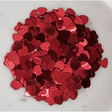 6mm Metallic Red Solid Heart Sequins - Kat Scrappiness