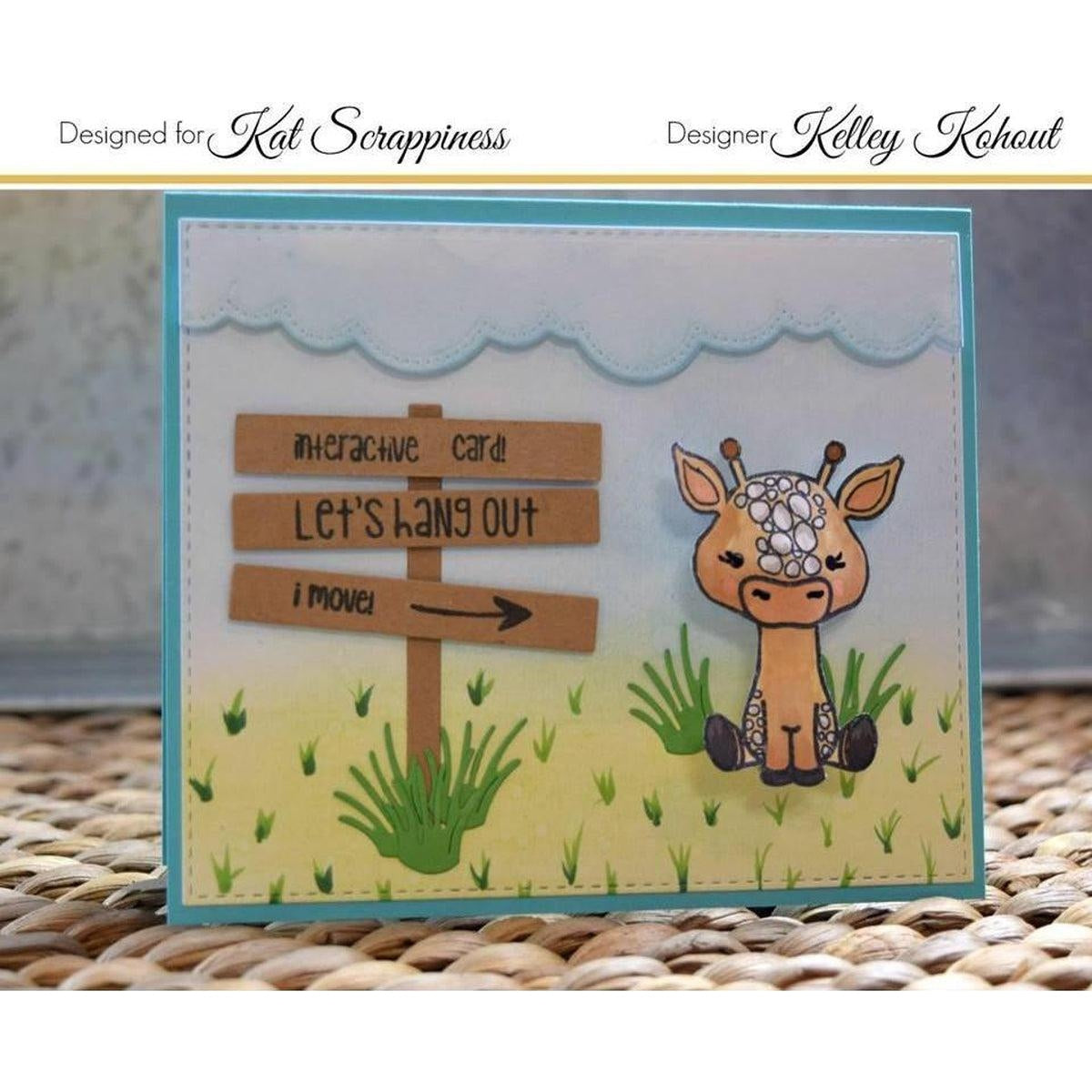 Lola the Giraffe 3x4 Clear Stamps by Kat Scrappiness - Kat Scrappiness