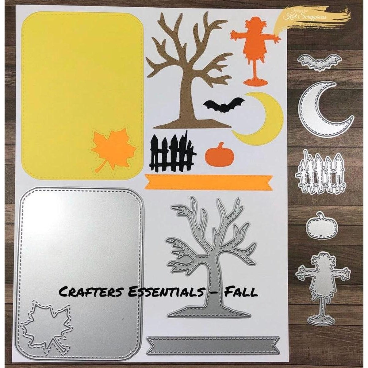 Crafters Essentials FALL Dies by Kat Scrappiness - Kat Scrappiness