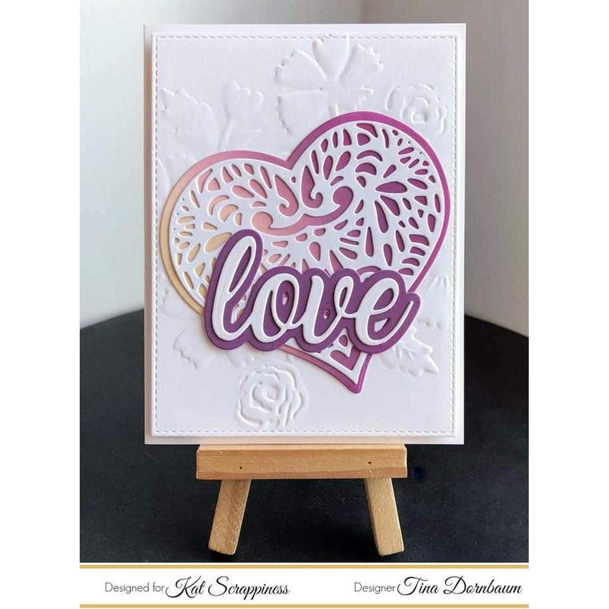 Lacy Layered Heart Dies by Kat Scrappiness - Kat Scrappiness