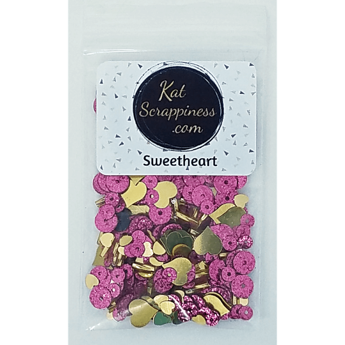 Sweetheart Valentine Sequin Mix - Kat Scrappiness