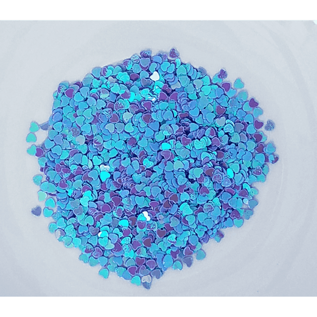 3mm Purple Solid Heart Sequins - Kat Scrappiness