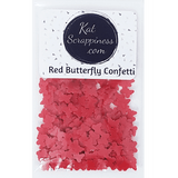 Red Butterfly Confetti - Kat Scrappiness