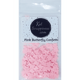 Pink Butterfly Confetti - Kat Scrappiness