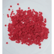 4mm Solid Red Solid Star Confetti - Kat Scrappiness