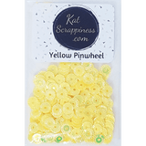 Yellow Pinwheel Sequin Mix - Kat Scrappiness