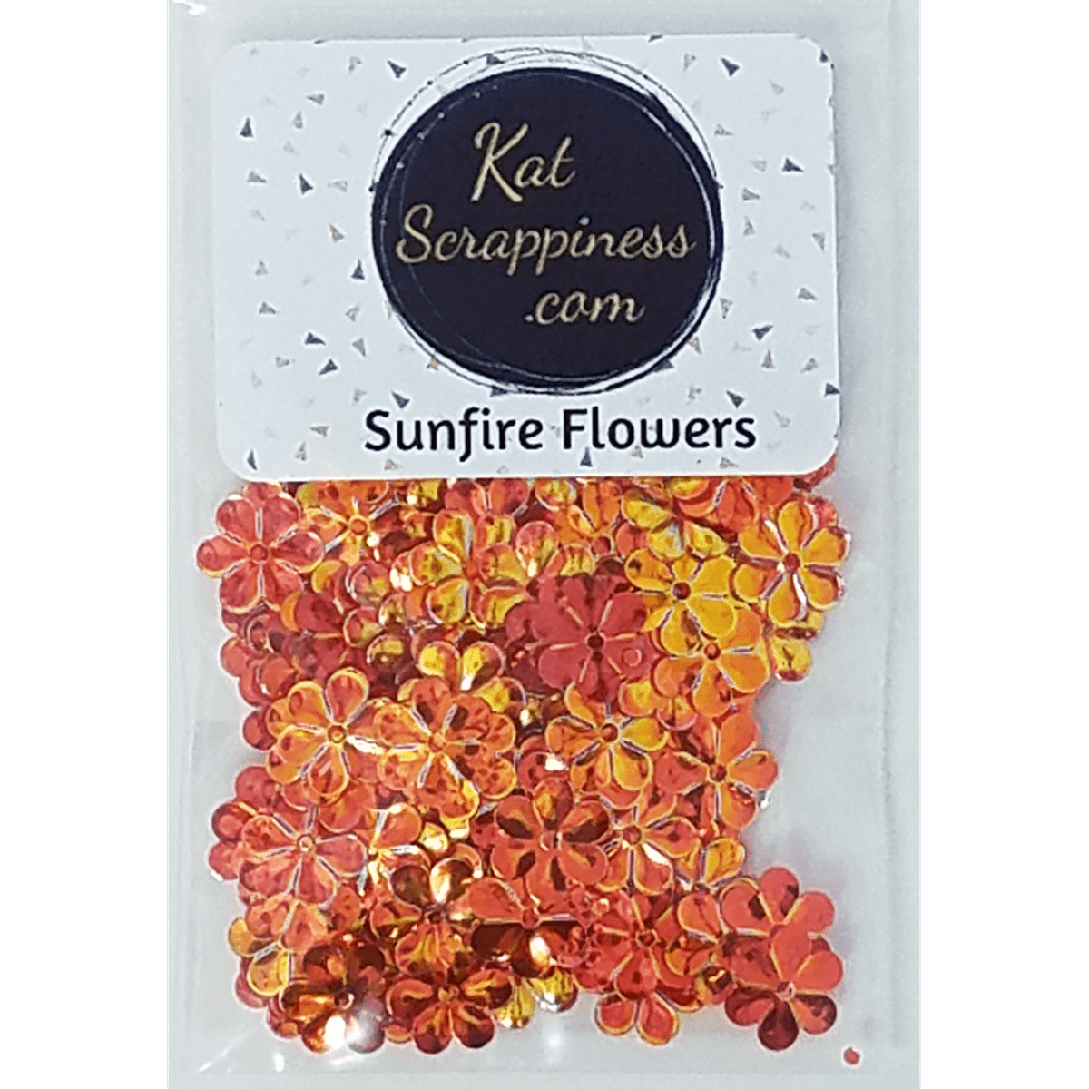 Sunfire Flower Sequins - Kat Scrappiness