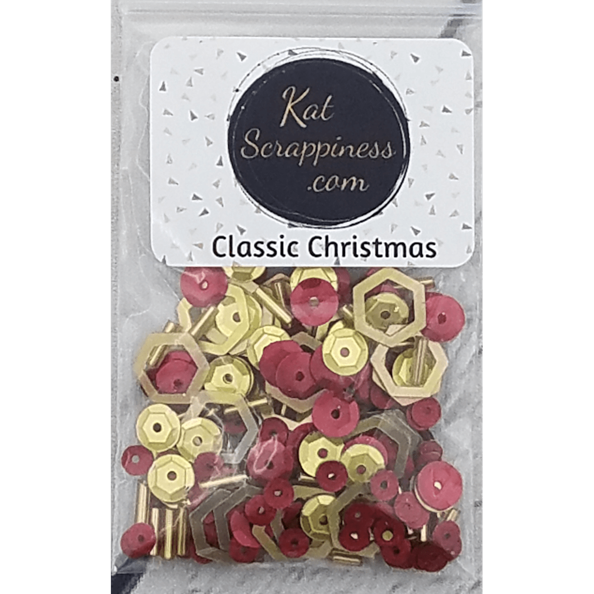 Classic Christmas Sequin Mix - Kat Scrappiness