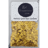 Hollow Gold Star Confetti Mix - Kat Scrappiness