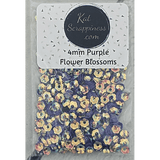 4mm Purple Flower Blossoms - Sequins - Kat Scrappiness