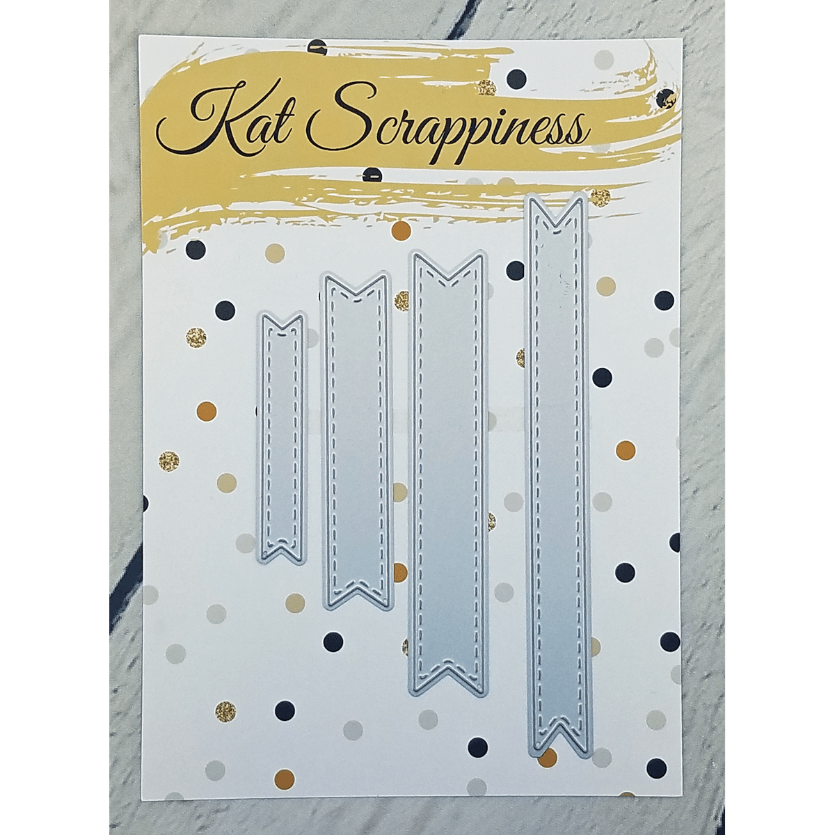 Stitched Fishtail Banner Dies by Kat Scrappiness - Kat Scrappiness