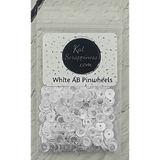 White AB Pinwheel Sequins - Kat Scrappiness