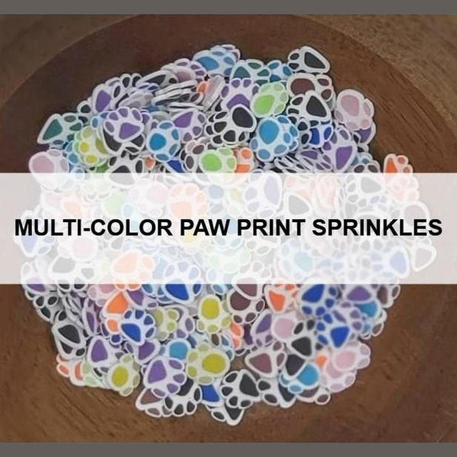 Multi-Color Paw Print Sprinkles by Kat Scrappiness - Kat Scrappiness