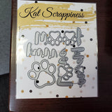 Pet Sentiments Brush Script Word & Sentiment Die Set by Kat Scrappiness - Kat Scrappiness