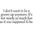 I Don't Want to be Grown Up Anymore Cling Stamp by Riley & Co - Kat Scrappiness