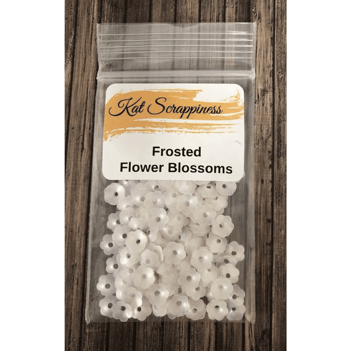 Frosted Flower Blossom Sequins by Kat Scrappiness - Kat Scrappiness