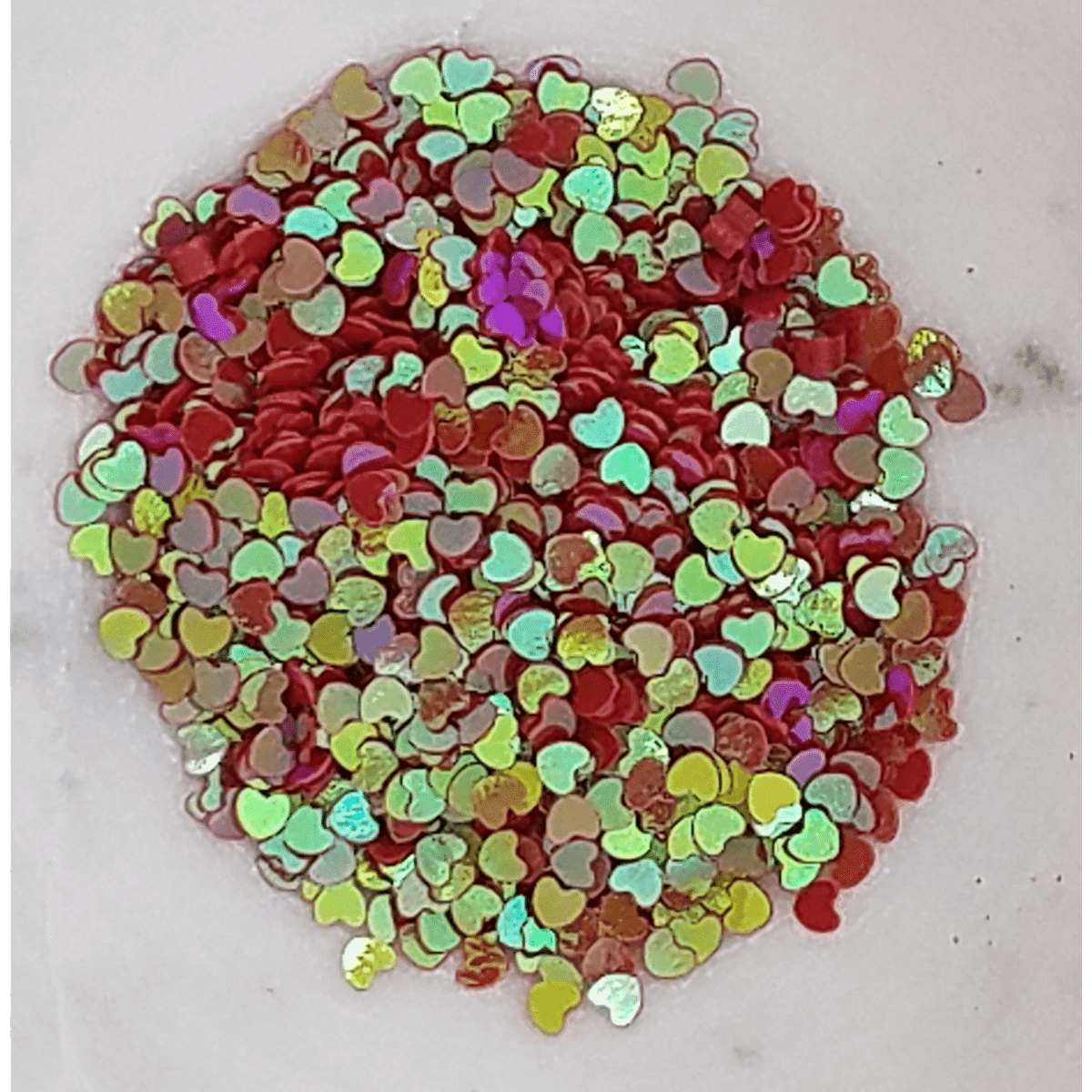 3mm Red AB Solid Heart Sequins - Kat Scrappiness