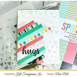 Boxed Sentiment Strips Craft Dies