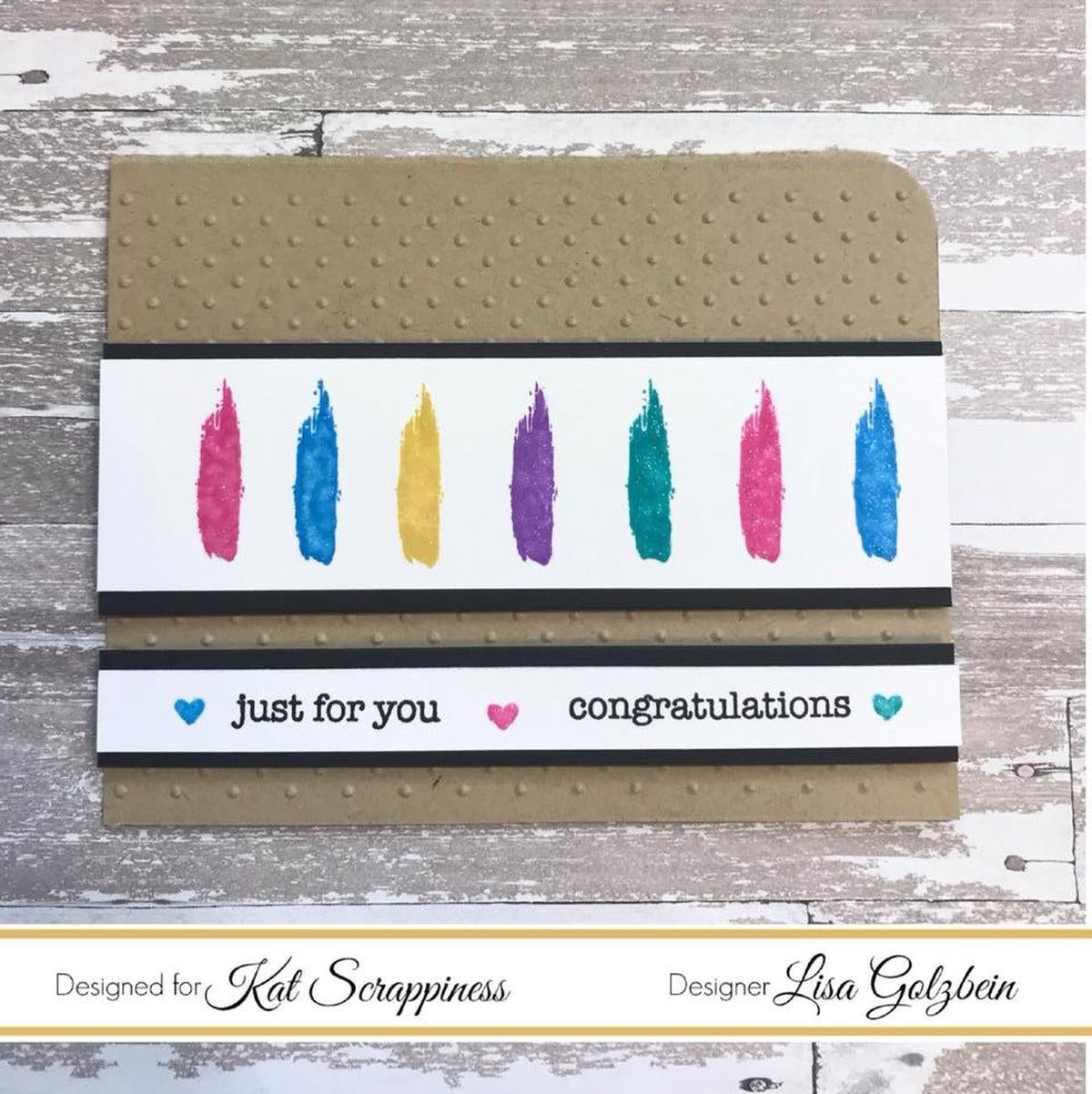 Everyday Brush Strokes Stamp Set by Kat Scrappiness - Kat Scrappiness