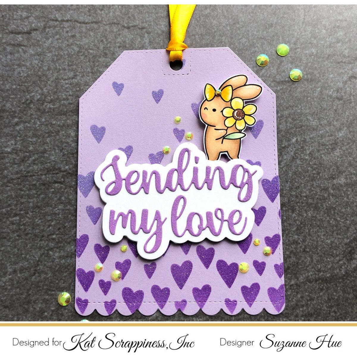 Sending My Love Shadow Sentiment Craft Die