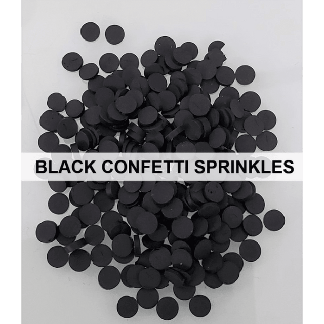 Black Confetti Sprinkles by Kat Scrappiness - Kat Scrappiness