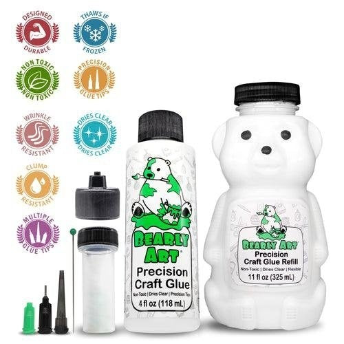 Bearly Art Precision Craft Glue - THE BUNDLE