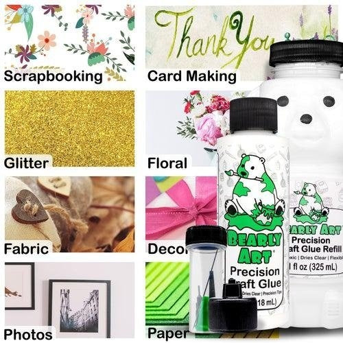 Bearly Art Precision Craft Glue - THE BUNDLE