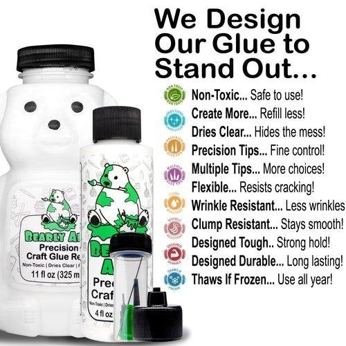 Bearly Art Precision Craft Glue - THE BUNDLE