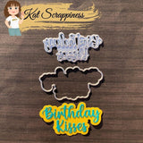 Birthday Kisses Shadow Sentiment Craft Die