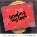 Sending My Love Shadow Sentiment Craft Die