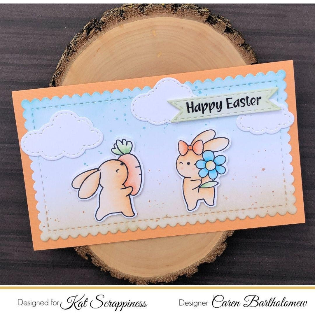 Hippity Hoppity Bunnies Clear Stamp