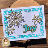 Snowflake Frame Background Craft Die