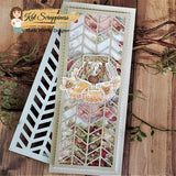 Slimline Chevron Background Craft Die - CLEARANCE!